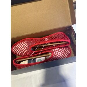 Universal Thread Red Crochet Slip-On Flats